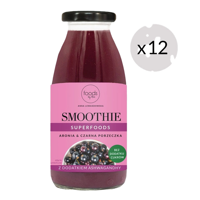 Levann Smoothie, Chokeberry & Blackcurrant - 12 x 250 ml.