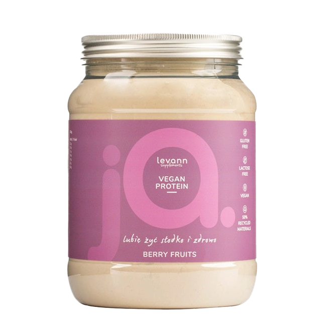 Levann jA Vegan Protein, Berry Fruits - 500g