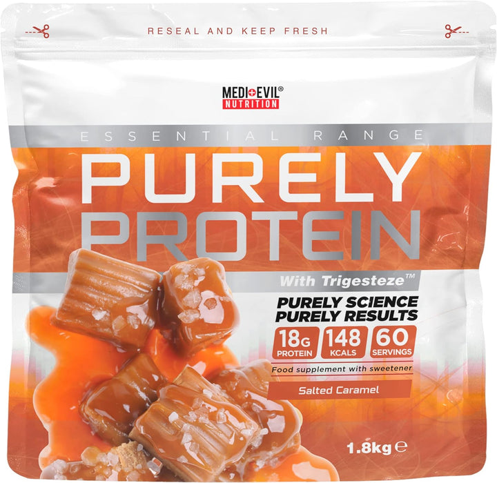 Medi-Evil Purely Protein 1.8kg - Salted Caramel - Protein Powder at MySupplementShop by Medi-Evil