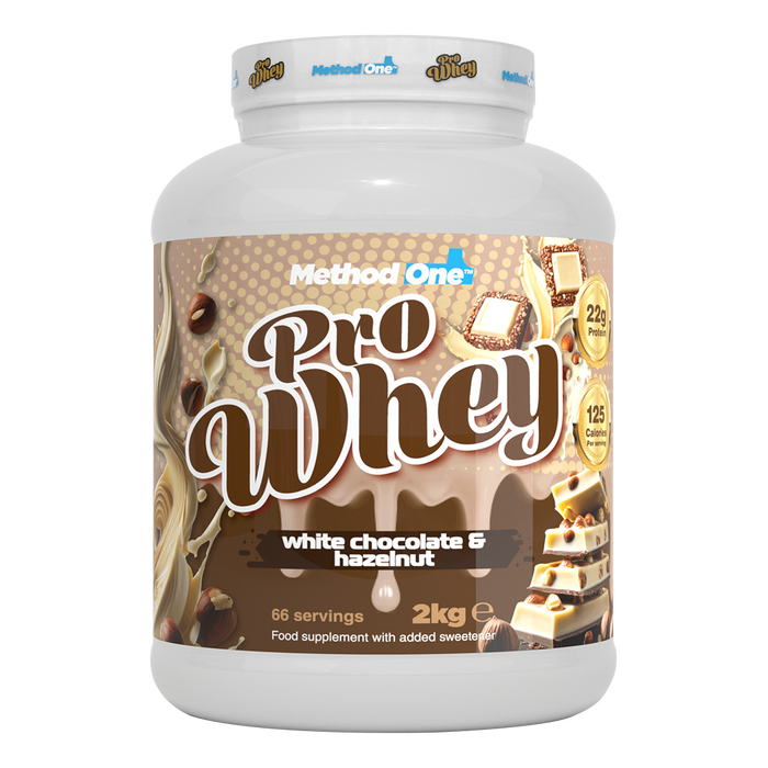 Method 1 Pro Whey 2kg - White Choc Hazelnut - Sports Nutrition at MySupplementShop by Method 1