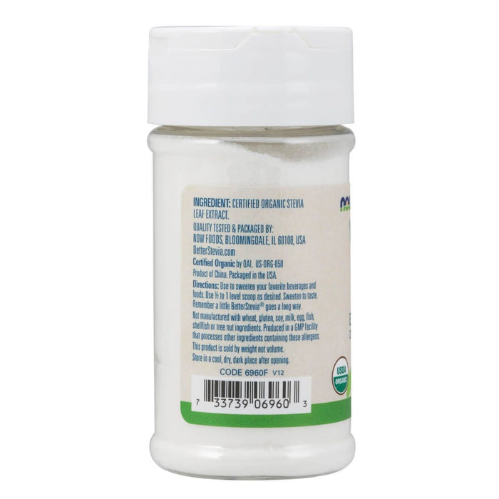 NOW Foods Better Stevia Organic Extract Powder 1oz (28g) - Health Foods at MySupplementShop by NOW Foods