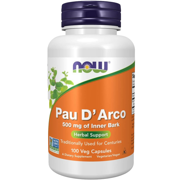 NOW Foods Pau D'Arco 500mg 100 Veg Capsules
