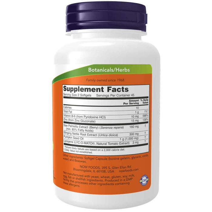 NOW Foods Prostate Support 90 Softgels - Sexual Health at MySupplementShop by NOW Foods
