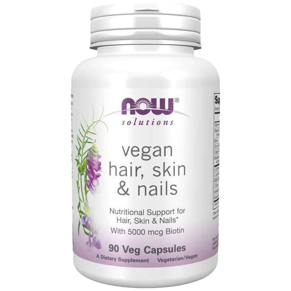 NOW Foods Vegan Hair, Skin & Nails - 90 vcaps