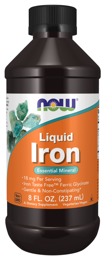 NOW Foods Liquid Iron - 237ml - Vitamins & Minerals at MySupplementShop by NOW Foods