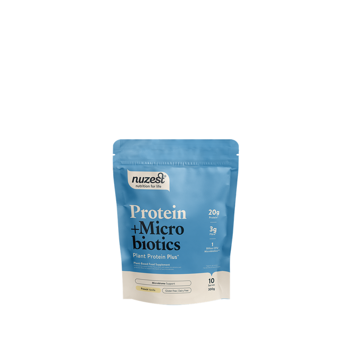 Nuzest Protein Plus Microbiotics 300g French Vanilla | Premium Sports Supplements at MYSUPPLEMENTSHOP.co.uk
