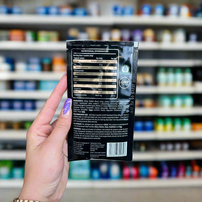 NXT Pure Whey Deluxe - Single Serving 30g Sachet