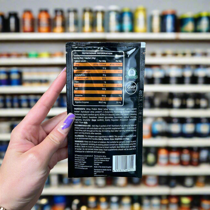 NXT Pure Whey Deluxe - Single Serving 30g Sachet