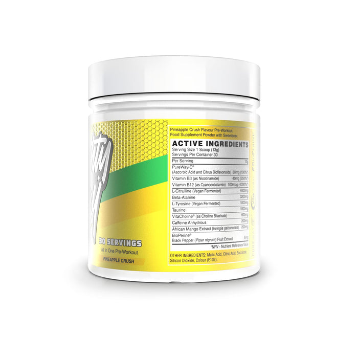 Naughty Boy Energy 390g Pineapple Crush - Pre & Post Workout at MySupplementShop by Naughty Boy