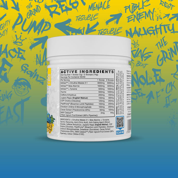 Naughty Boy Menace V2 420g | AI-Powered Peptides for Ultimate Pumps & Performance