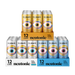 Neutonic energy drink cans in a 124-pack with colorful eye design 
