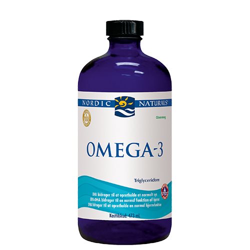 Nordic Naturals (Danish Label) Omega-3 Fiskeolie, 1560mg Lemon - 473ml