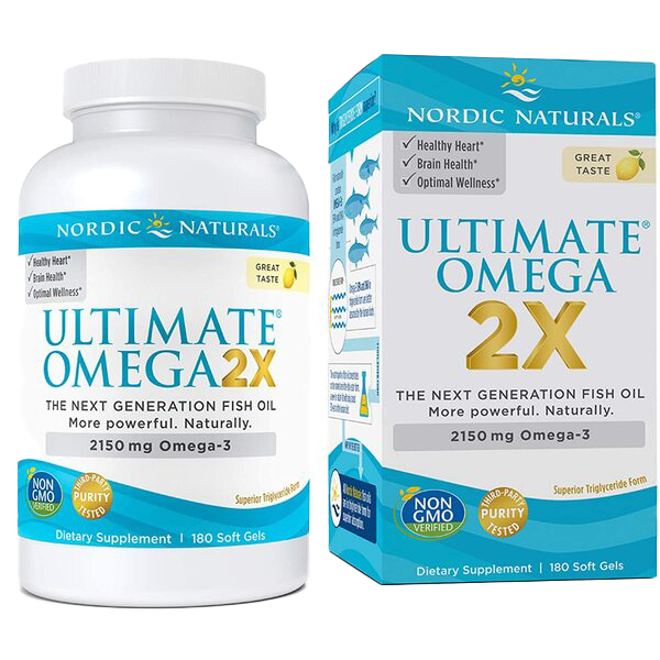 Nordic Naturals Ultimate Omega 2X, 2150mg Lemon - 180 softgels