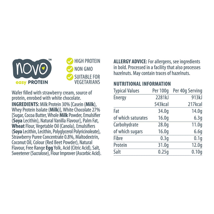 Novo Nutrition Novo Protein Wafer Bar 12x40g