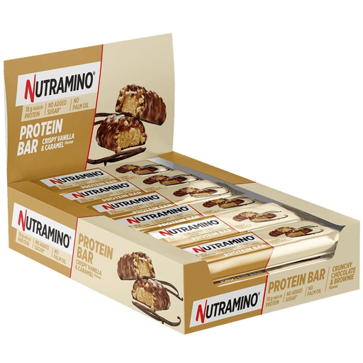 Nutramino Protein Bar 12 x 55g - Crispy Vanilla & Caramel - Protein Bar at MySupplementShop by Nutramino