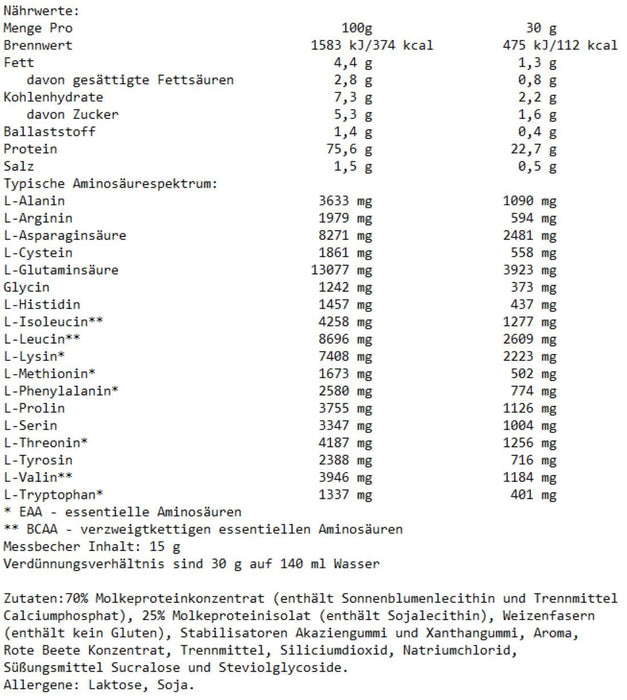 Nutrend 100% Whey Protein 2250g
