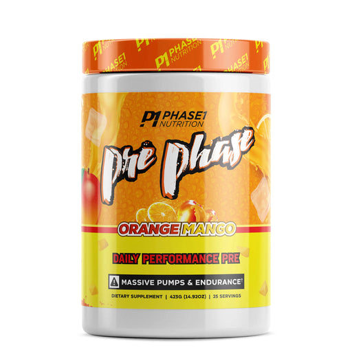 Phase 1 Pre Phase 25 Serve - Orange Mango - Sports Supplements at MySupplementShop by Phase