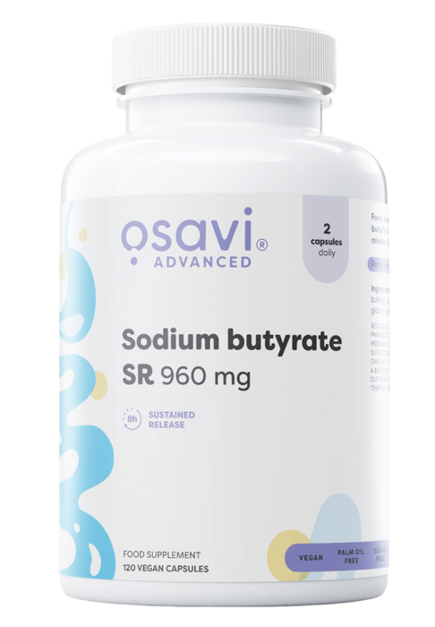 Osavi Sodium butyrate SR, 960mg - 120 vegan capsules