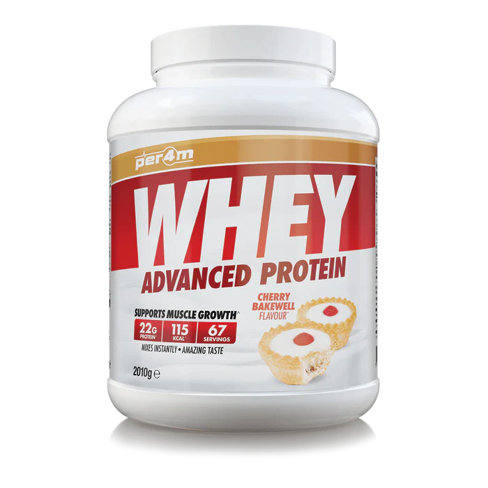 PER4M Whey Protein Powder 2.1kg - 67 Servings | 21g Protein per Serving, Zero Sugar, Gluten-Free