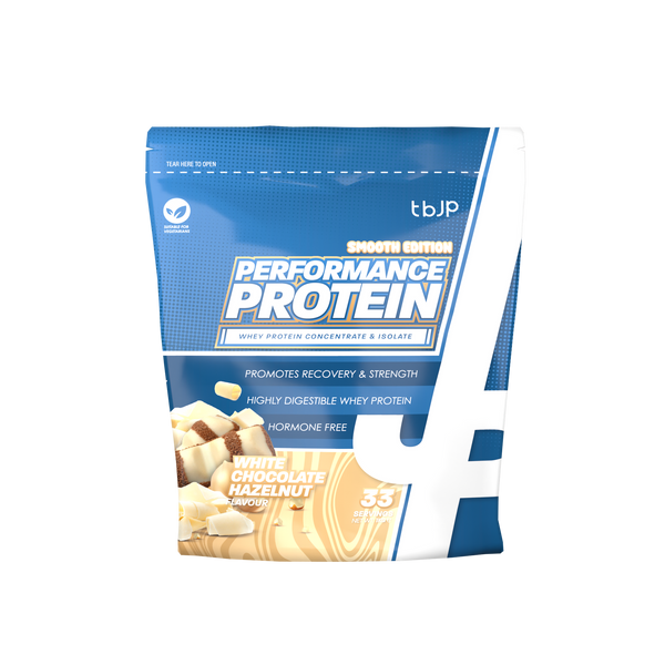 Trained by JP Performance Protein Smooth Edition 1kg - White Chocolate Hazelnut - Sports Nutrition at MySupplementShop by Trained by JP