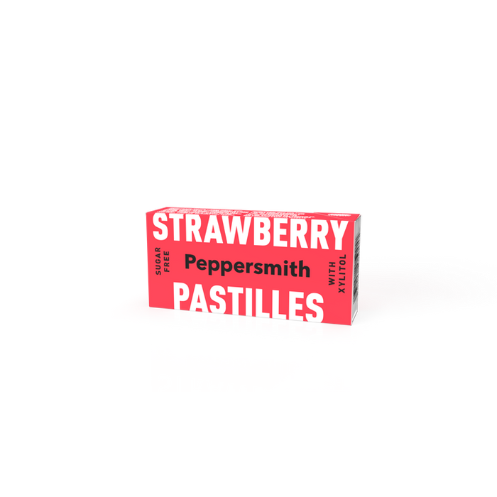 Peppersmith Pastilles 12x15g Strawberry - Chewing Gum at MySupplementShop by Peppersmith