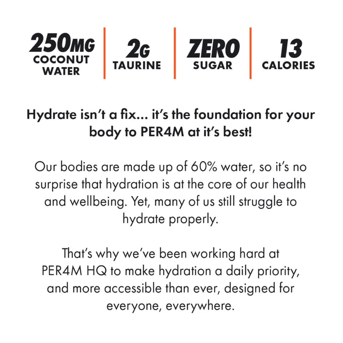 Per4m Hydrate Advanced Electrolyte Shot 12x100ml