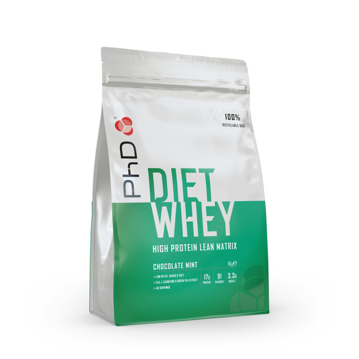 PhD Nutrition Diet Whey 1Kg - Chocolate Mint - Protein at MySupplementShop by PhD