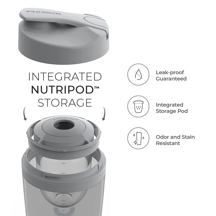 Promixx Pro Vortex Mixer 600ml Cool Grey - Supplement Shakers at MySupplementShop by Promixx