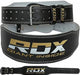 RDX Belt 4" Leather Black/Gold