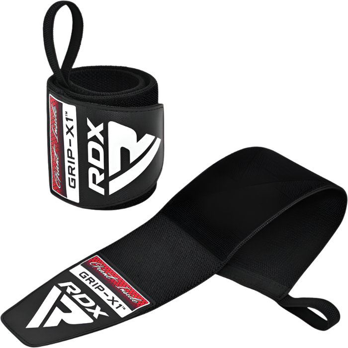 RDX Gym Wrist Wraps W3 Full Black