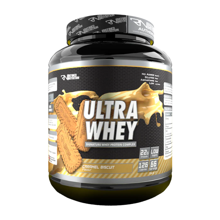 Refined Nutrition  Ultra Whey 2kg - Caramel Biscuit - Sports Nutrition at MySupplementShop by Refined Nutrition