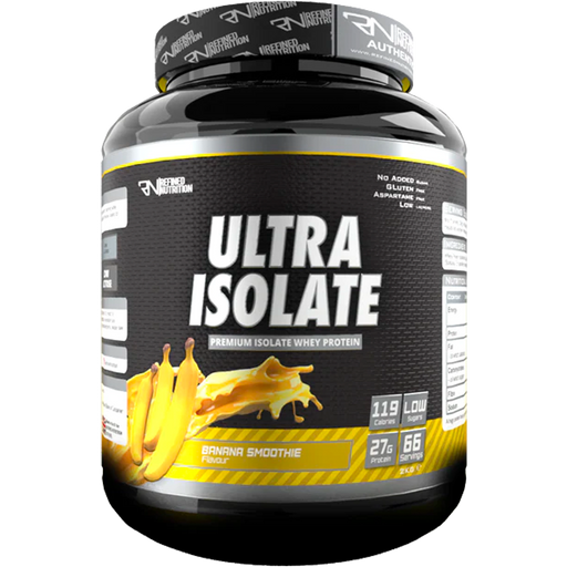 Refined Nutrition  Ultra Isolate 2kg - Banana Smoothie - Sports Nutrition at MySupplementShop by Refined Nutrition