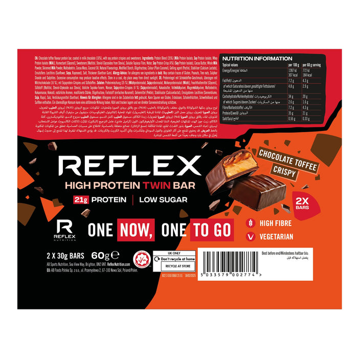 Reflex Nutrition High Protein Twin Bar 12 x 60g