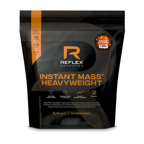 Reflex Nutrition Instant Mass Heavyweight 5.4kg Salted Caramel - Weight Gainers & Carbs at MySupplementShop by Reflex Nutrition