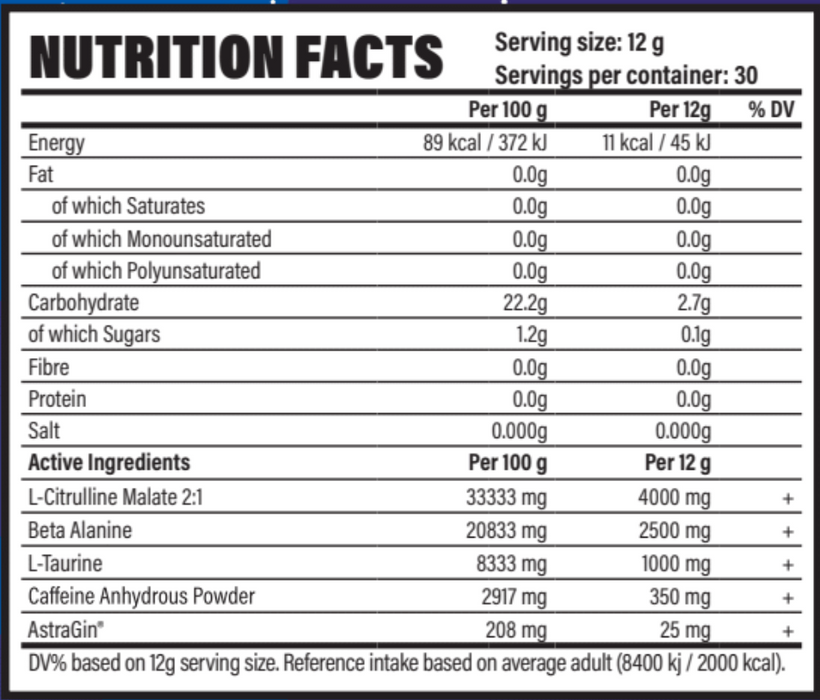 RocketRide V2 Pre-Workout 360g