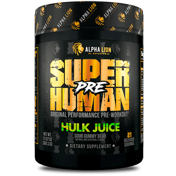 Alpha Lion SUPERHUMAN® PRE 342.3g: Elevate Your Workouts - Hulk Juice - Pre Workout at MySupplementShop by Alpha Lion