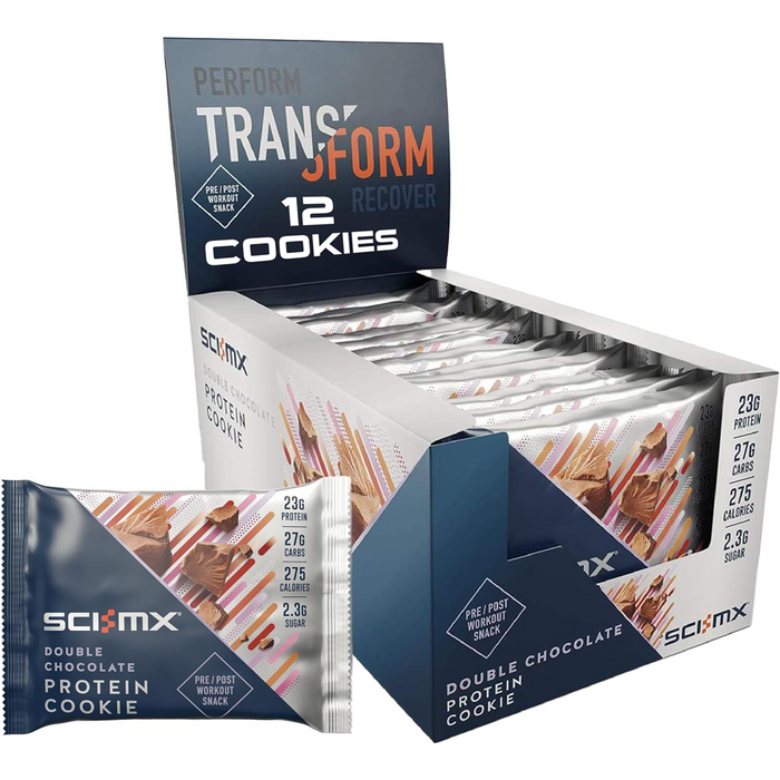 Sci-MX Cookie 12x75g - Double Chocolate - Protein Bars at MySupplementShop by SCI-MX