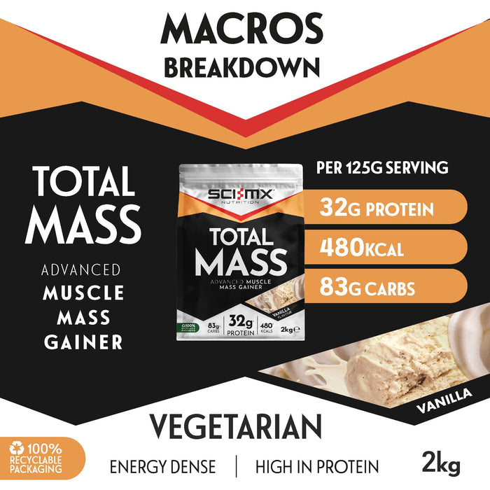 Sci-MX Total Mass 2kg 16 Servings