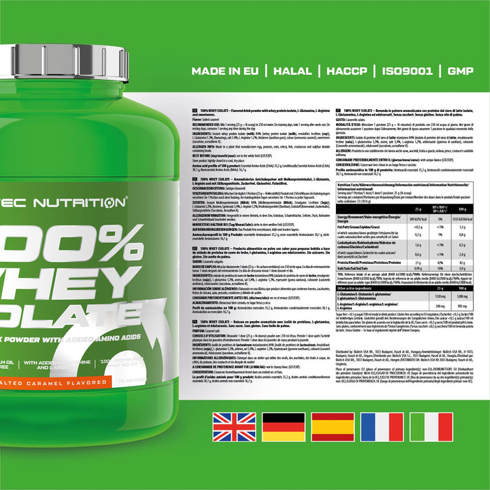 SciTec 100% Whey Isolate 1816g