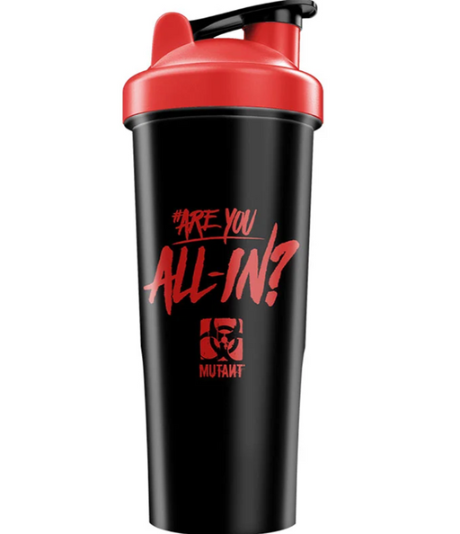Mutant All In Shaker 1L Black with Red | Top Rated Health & Nutrition at MySupplementShop.co.uk