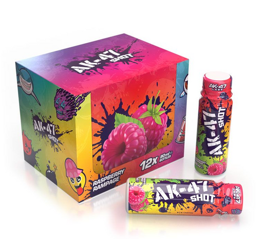 AK-47 Labs Shots 12x80ml Raspberry Rampage | Top Rated Sports Supplements at MySupplementShop.co.uk