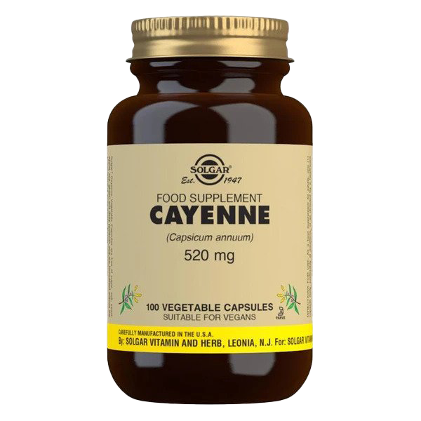 Solgar Cayenne, 520mg - 100 vcaps