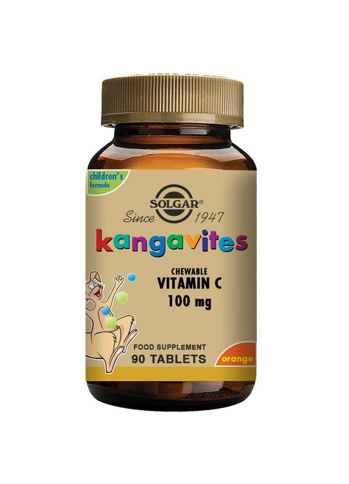 Solgar Kangavites Chewable Vitamin C 100 mg (Orange Burst) 90 Chewable Tablets