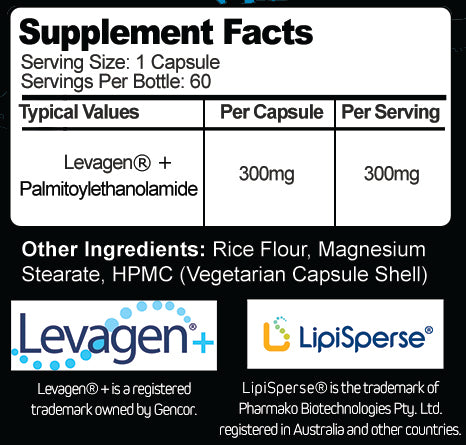 Sport Asylum Nutrition Levagen 60 Capsules - Ultimate CBD Alternative