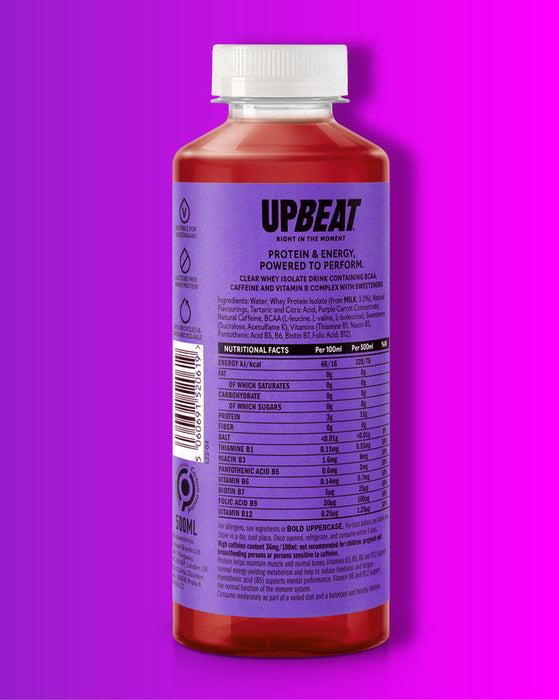 Upbeat Protein Energy 12x500ml