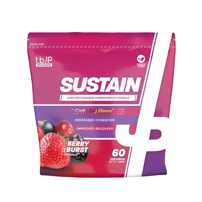 Trained By JP Sustain Intra Workout 1800g (60 Servings) - Berry Blast - Sports Supplements at MySupplementShop by Trained By JP