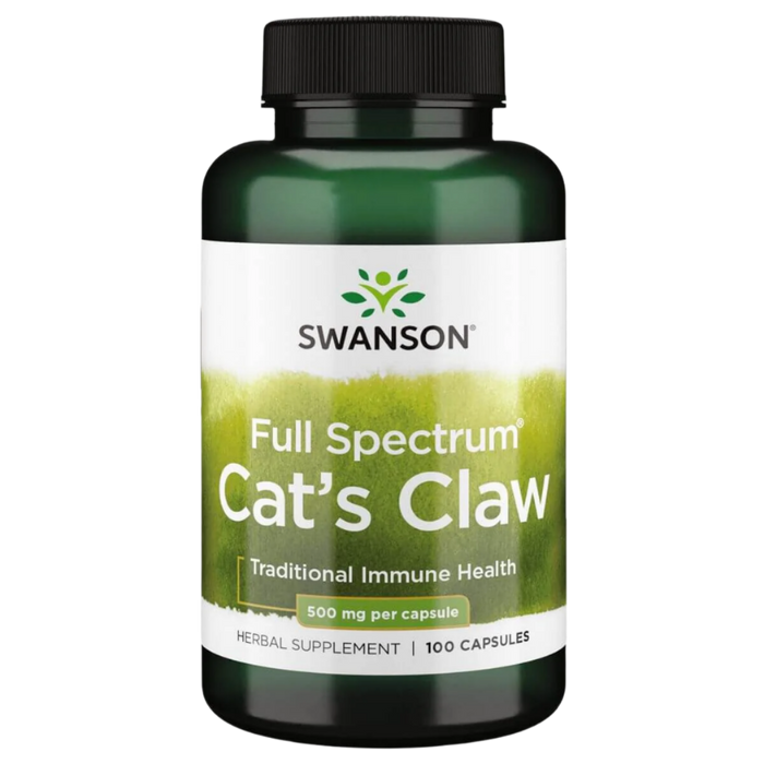 Swanson Full Spectrum Cat's Claw 500mg 100 Capsules