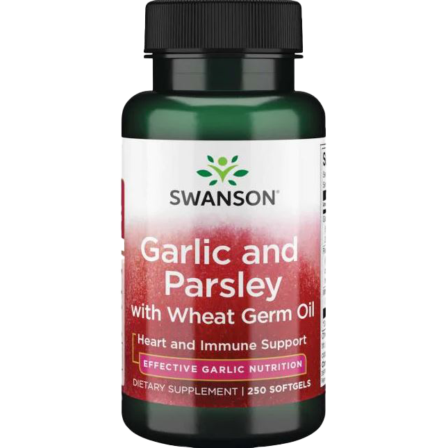 Swanson Garlic and Parsley with Wheat Germ Oil - 250 softgels