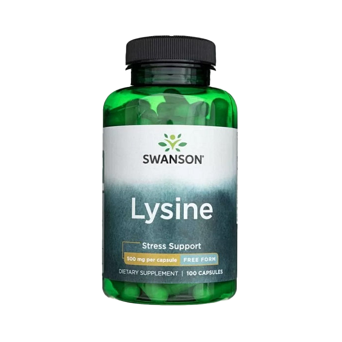 Swanson Lysine, 500mg Free-Form - 100 caps