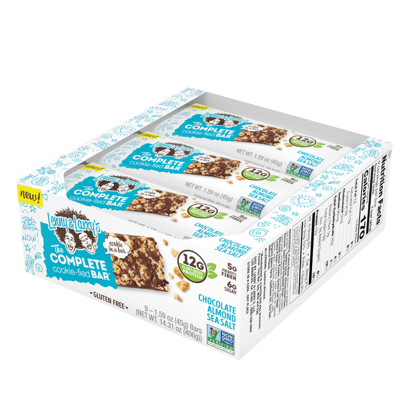 Lenny & Larry's COMPLETE cookie-fied BAR® 9x45g Chocolate Almond Sea Salt